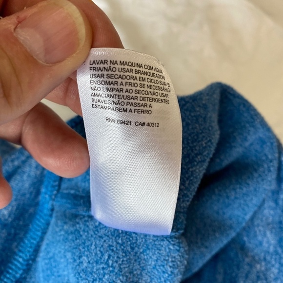 Reebok Women's Blue Crossover High Neck Athletic Pullover Sweatshirt Size‎ Large - Picture 9 of 14